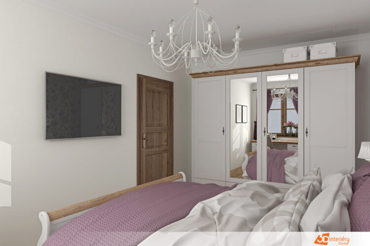 Designový interiér ložnice
