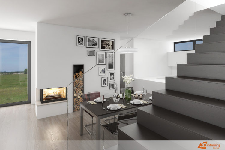 Bytový designer – kuchyň s obývacím pokojem Kroměříž