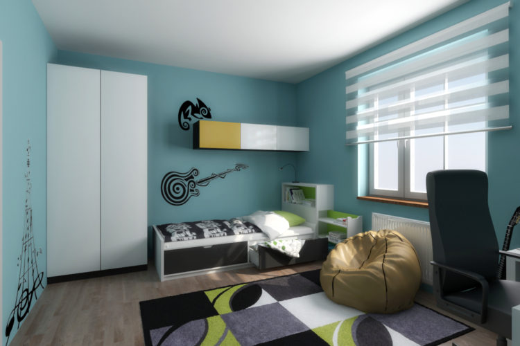 Bytový design – Ikea studentský pokoj