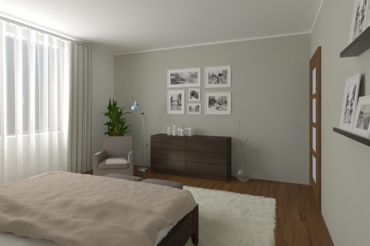 Designerka Schneiderová – ložnice Velké Meziříčí