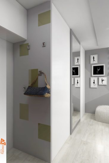 Design – pokoj pro studentku Jihlava
