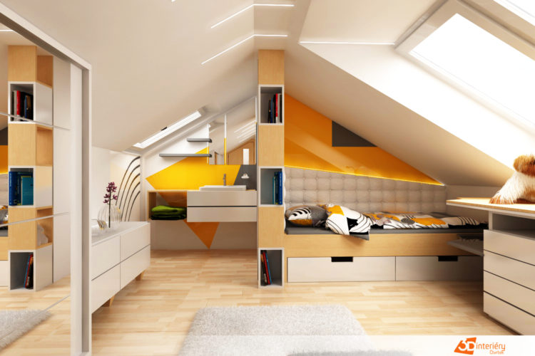 Designer – bytový pokoj pro teenagera Praha 3