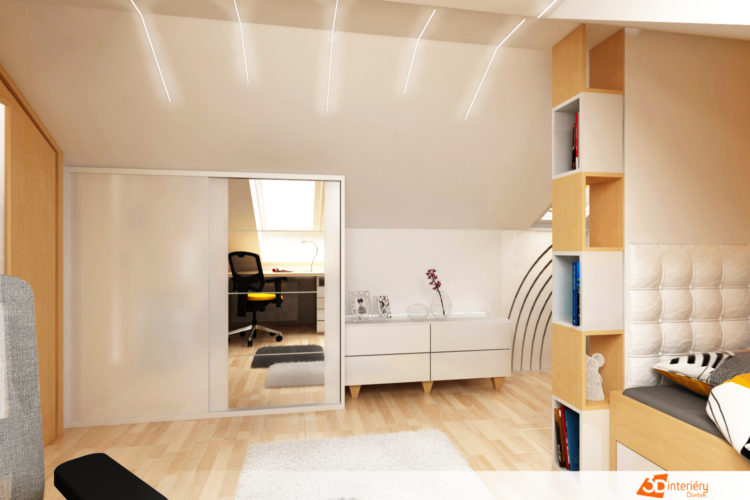 Designer – bytový pokoj pro teenagera Praha 3