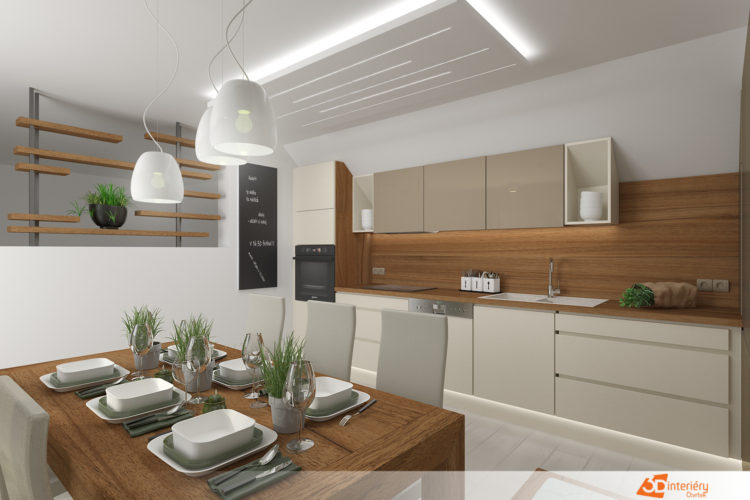 Lesklá kuchyně – design Východní Čechy