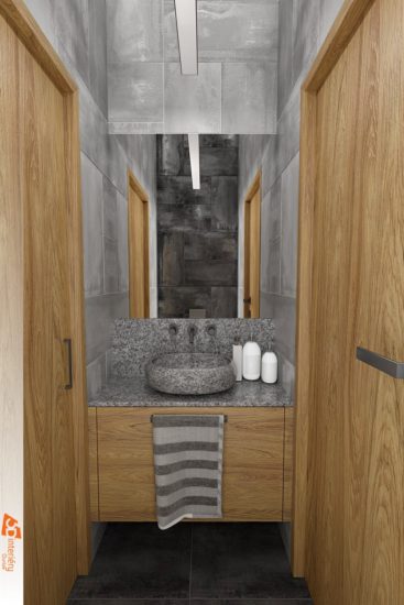2 koupelny v rodinném domku – návrh