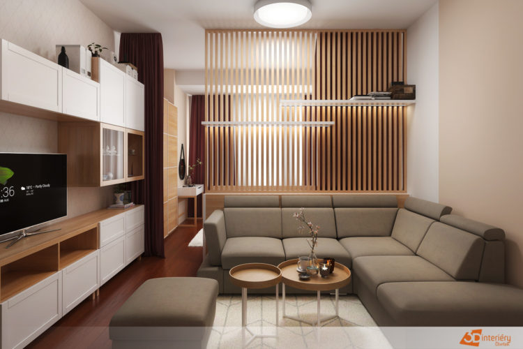 Ložnice v obývacím pokoji – design Brno