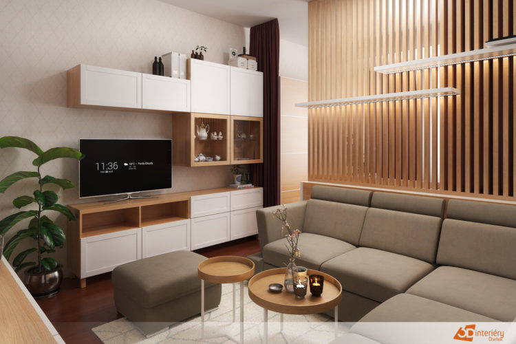 Ložnice v obývacím pokoji – design Brno