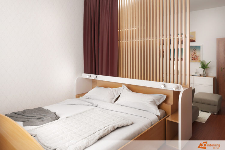 Ložnice v obývacím pokoji – design Brno