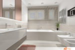 WC, bidet, vana a umyvadlo