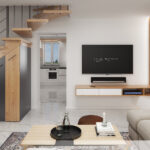 Návrh – Obyvaci pokoj a pracovna se schodištěm- 03