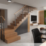 Návrh plných schodů