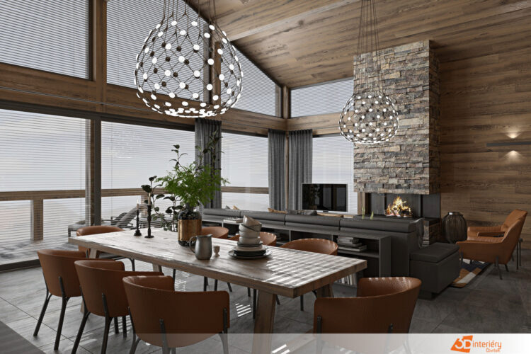 Horská chata v alpském stylu – chalet