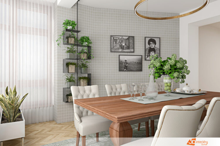 Návrh designu jídelny