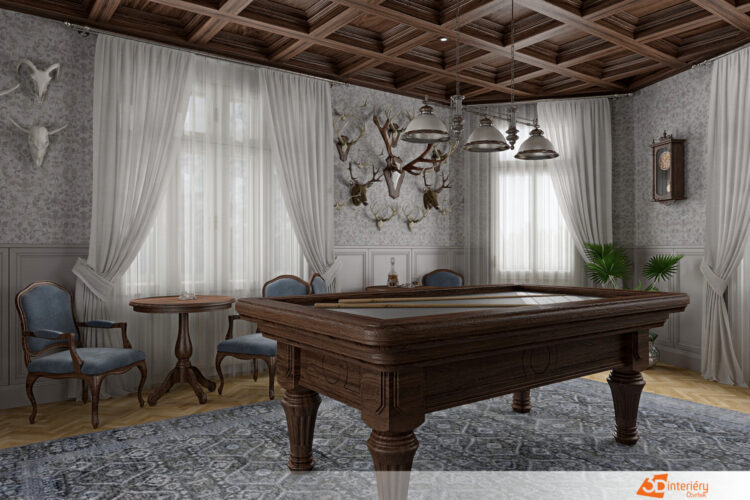 Design loveckého interiéru