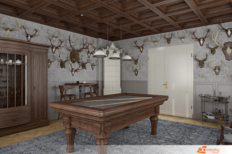 Design loveckého interiéru