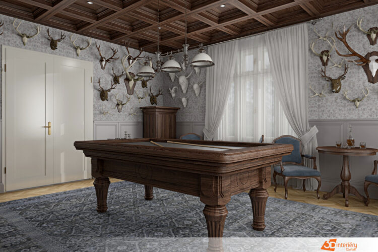 Design loveckého interiéru