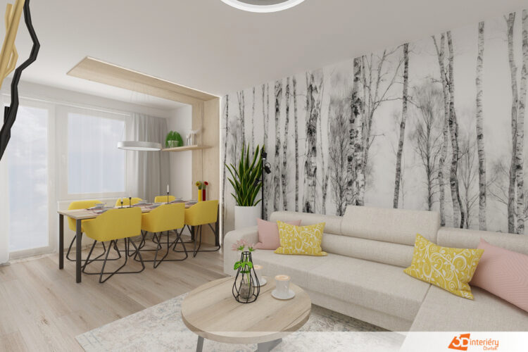 Designový obývák – bytovka