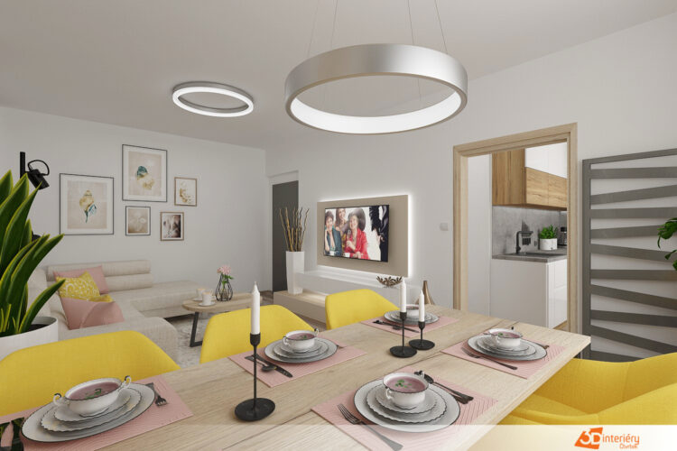 Designový obývák – bytovka