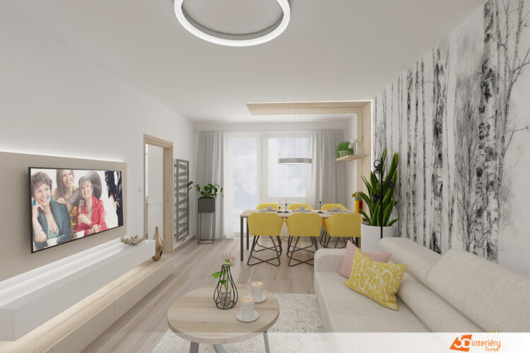 Designový obývák – bytovka