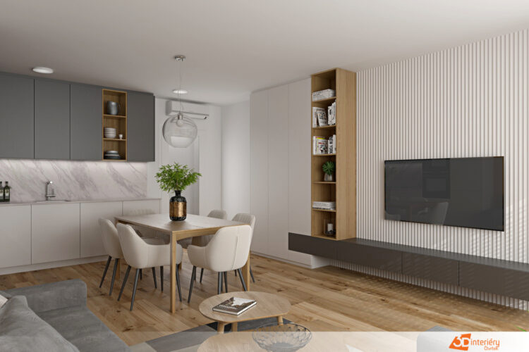 Design – interiéry apartmánu Lipno