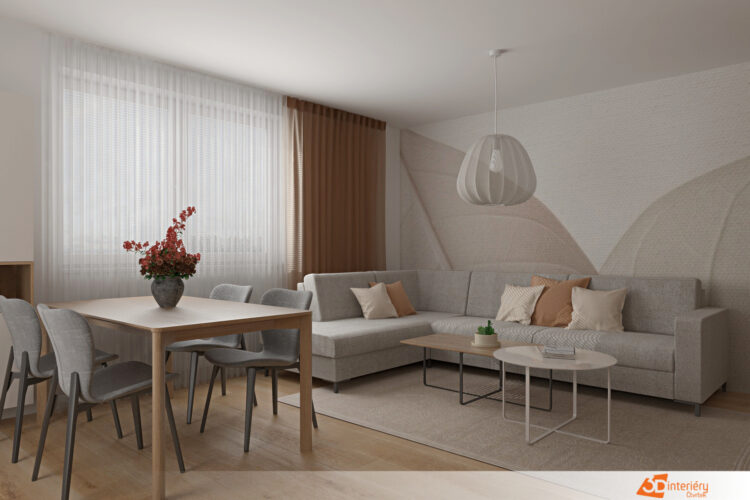 Bytový design – obývák Brandýs nad Labem
