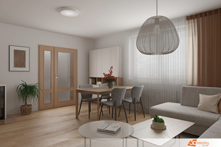 Bytový design – obývák Brandýs nad Labem