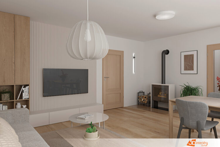 Bytový design – obývák Brandýs nad Labem