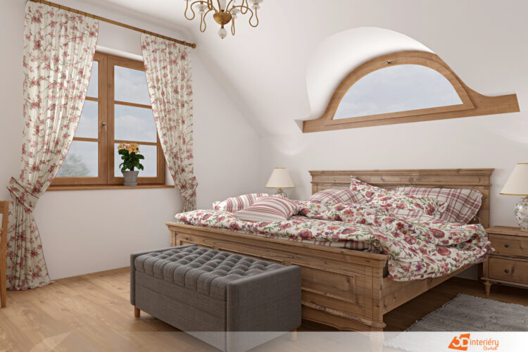 Designový interiér ložnice