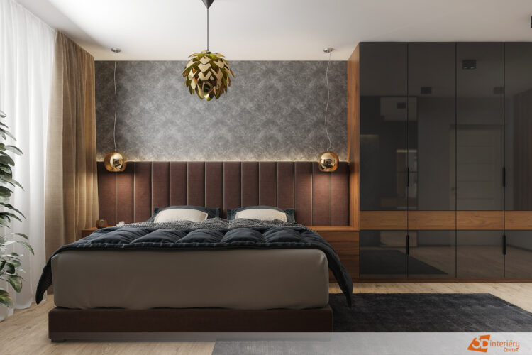 Designový interiér ložnice