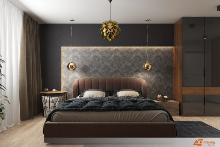 Designový interiér ložnice
