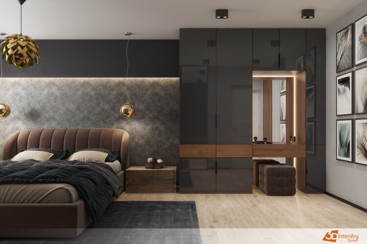 Designový interiér ložnice