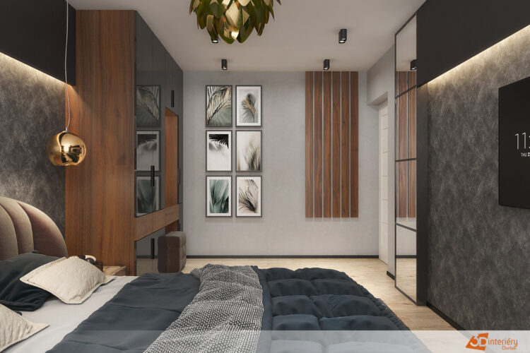 Designový interiér ložnice