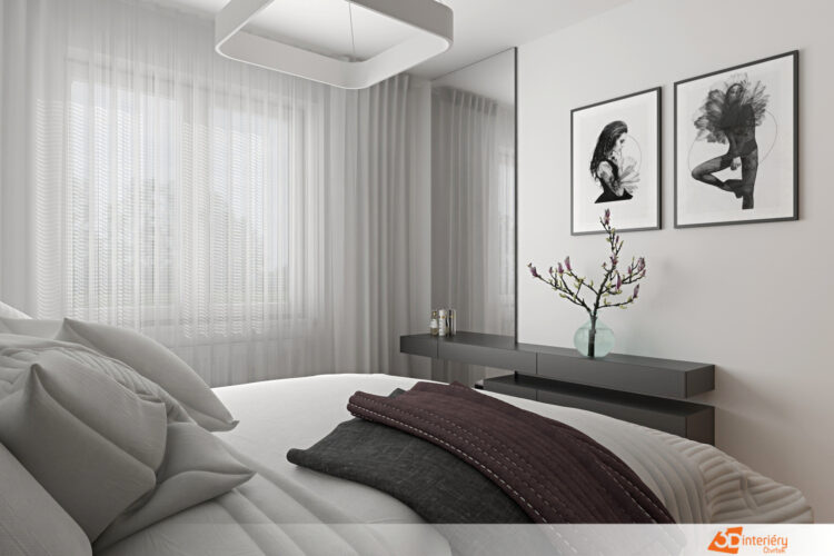 Designový interiér ložnice