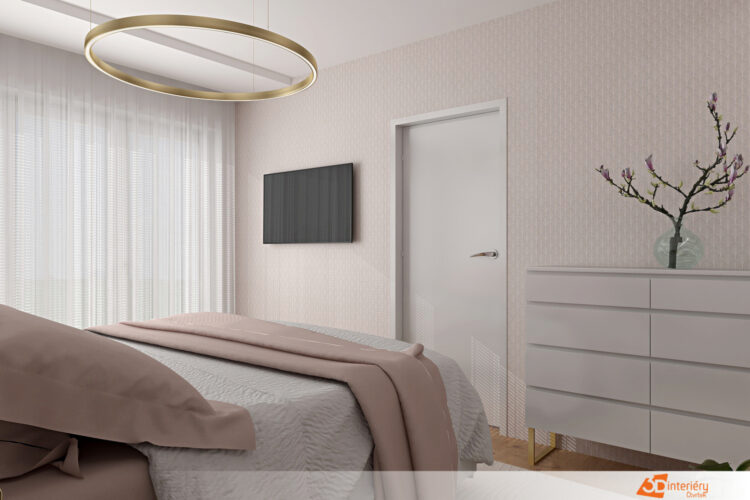 Designový interiér ložnice