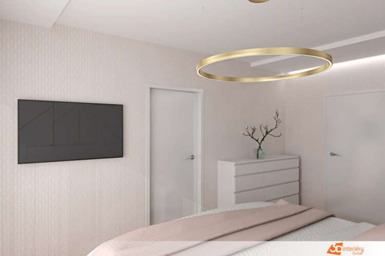 Designový interiér ložnice
