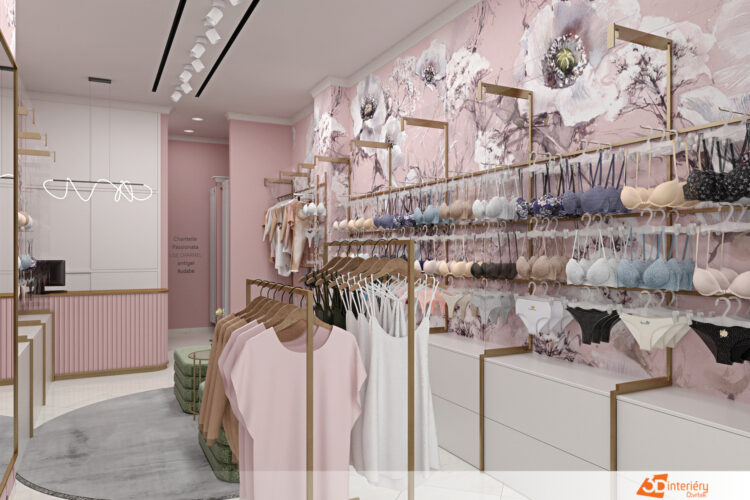 Redesign prodejna luxusního prádla Westfield Chodov