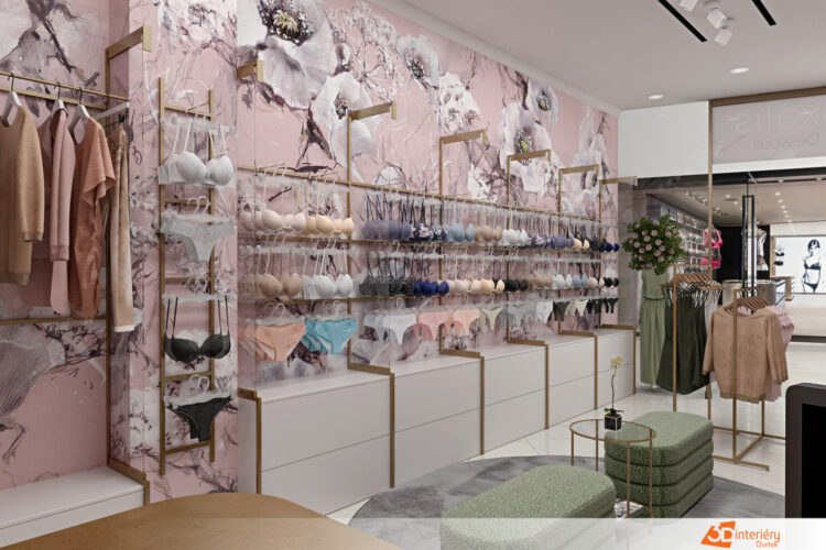Redesign prodejna luxusního prádla Westfield Chodov