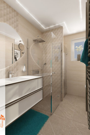 Design interiéru koupelny