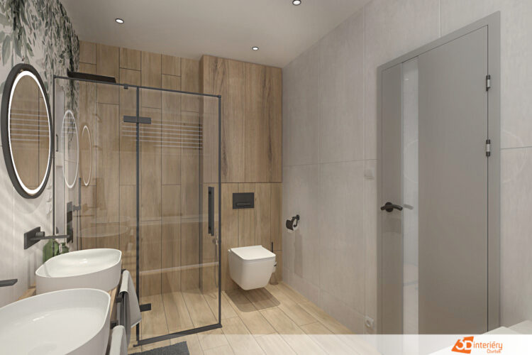 Dům design – koupelna interiérové architektky