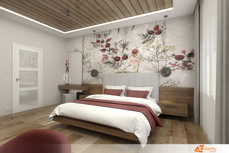 Penzion design – ložnice architektky