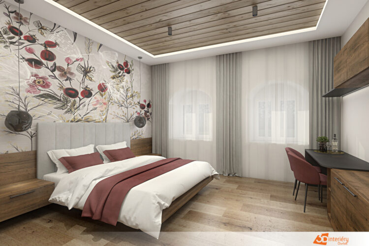Penzion design – ložnice architektky