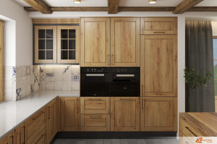 Dřevěné trámy a kámen – dům kousek od Brna