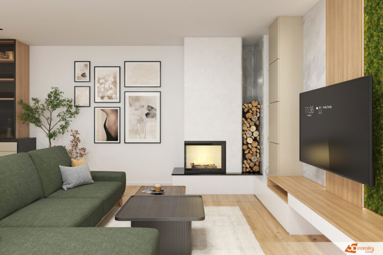 Design kuchyňské linky v rodinném domě s kompaktními deskami