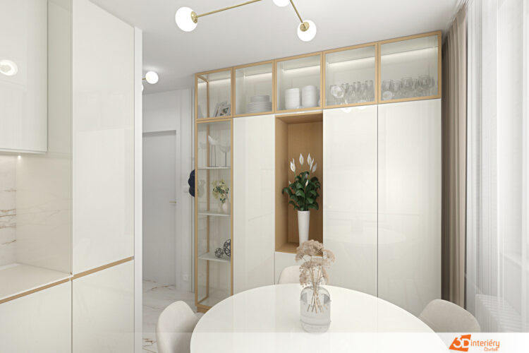 Design rekonstrukce předsíně spojené s kuchyní v 1+1